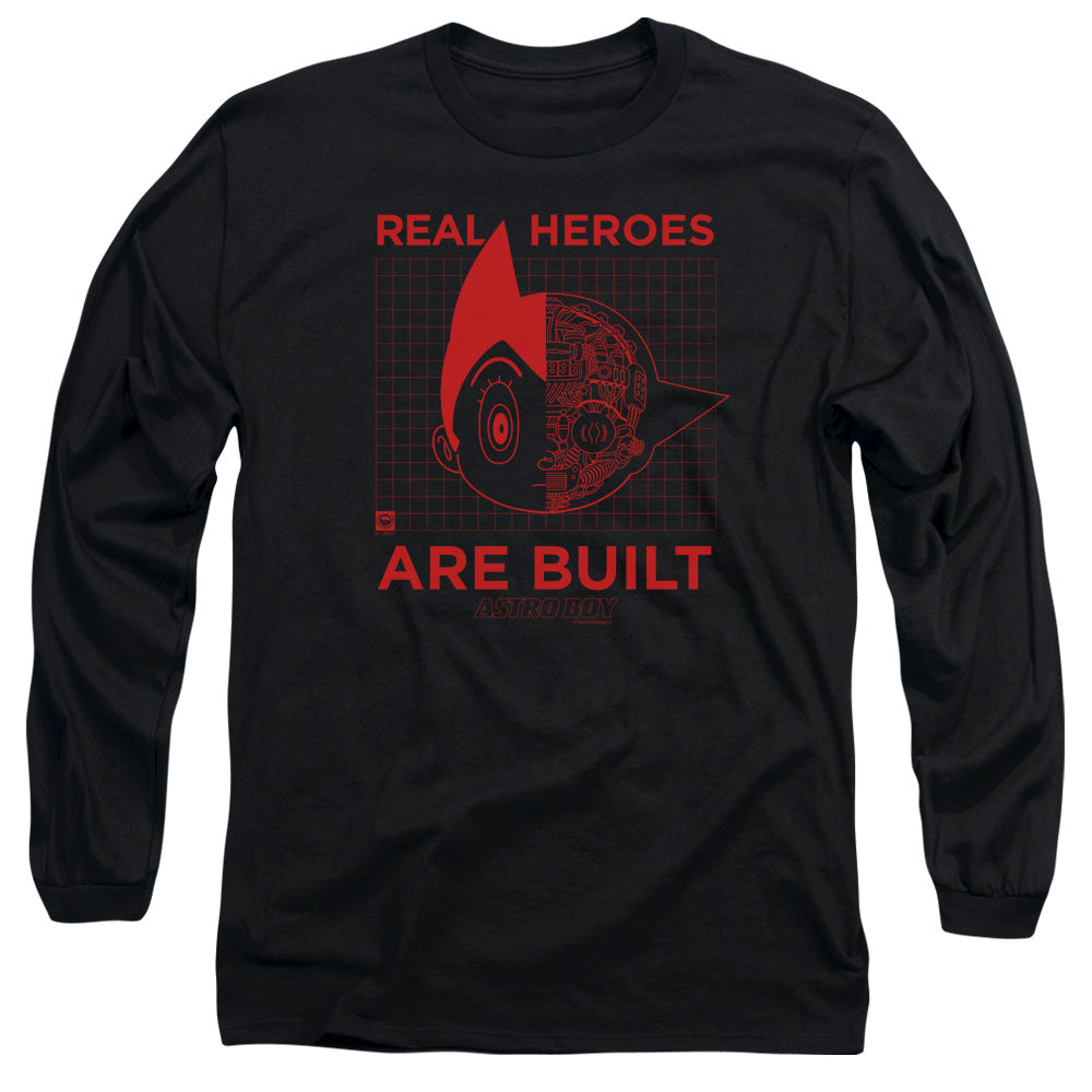 Astro Boy Real Hero Mens Long Sleeve Shirt Black Hoodie, Sweatshirt | CiraTrend.com