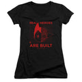 Astro Boy Real Hero Junior Sheer Cap Sleeve V Neck Womens T Shirt Black Hoodie, Sweatshirt | CiraTrend.com