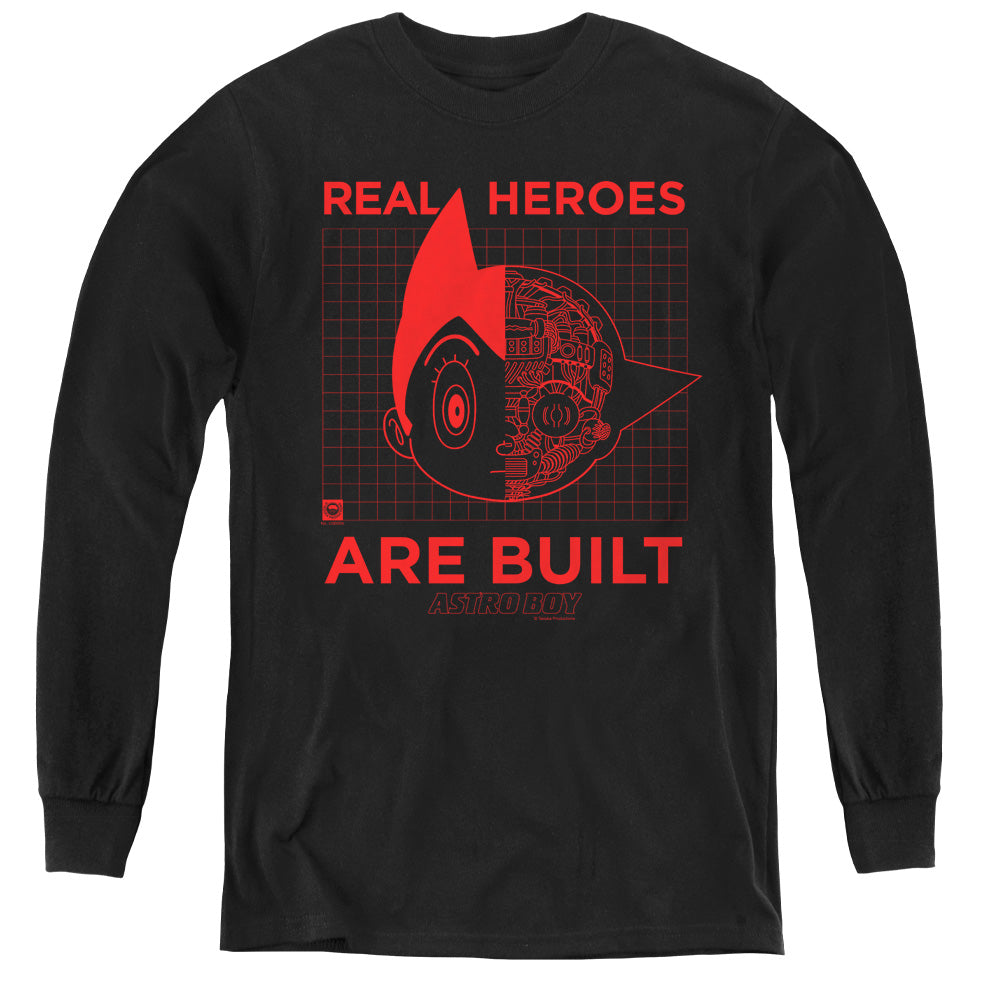 Astro Boy Real Hero Long Sleeve Kids Youth T Shirt Black Hoodie, Sweatshirt | CiraTrend.com