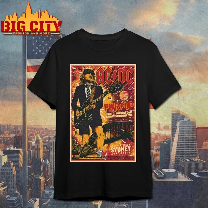 AC DC Tour Sydney On Nov 21 &amp; 25 2025 Poster shirt