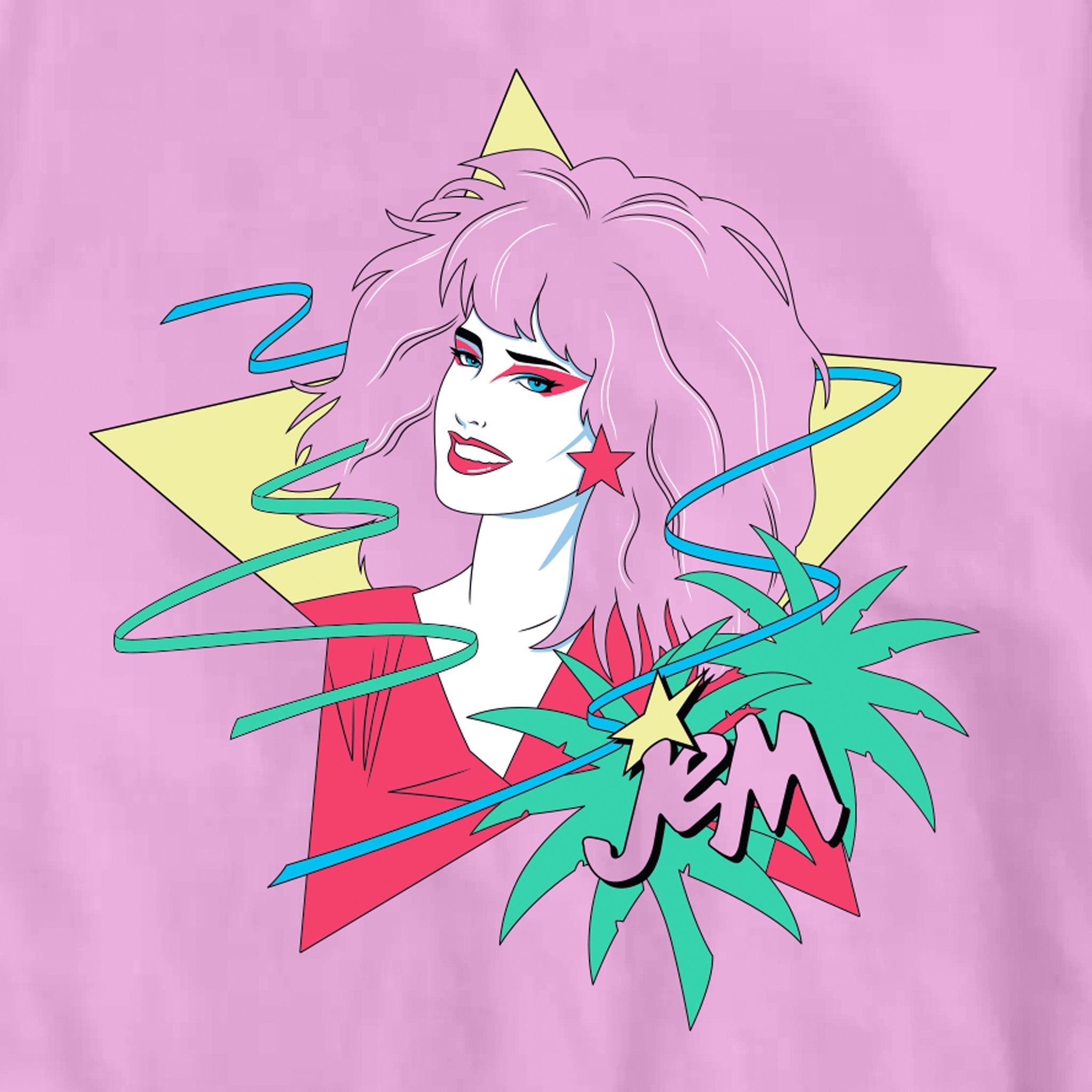 Jem and The Holograms - Jem Portrait Star T-shirt Hoodie, Sweatshirt | CiraTrend.com (Image 2)