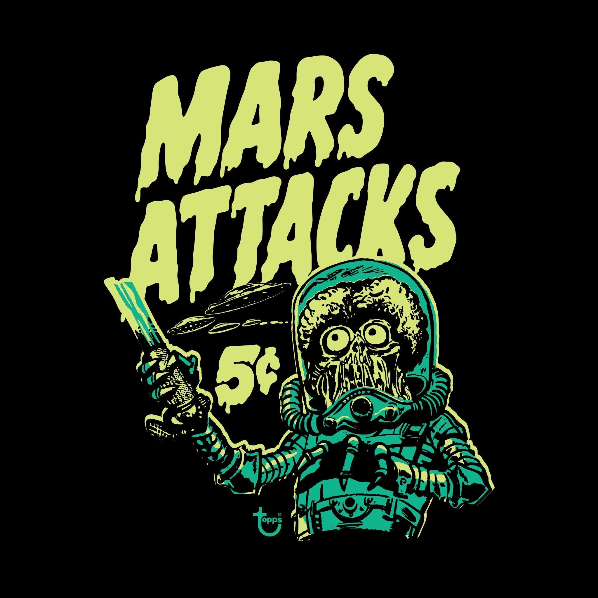 Mars Attacks Wax Wrapper Tshirt Hoodie, Sweatshirt | CiraTrend.com (Image 1)