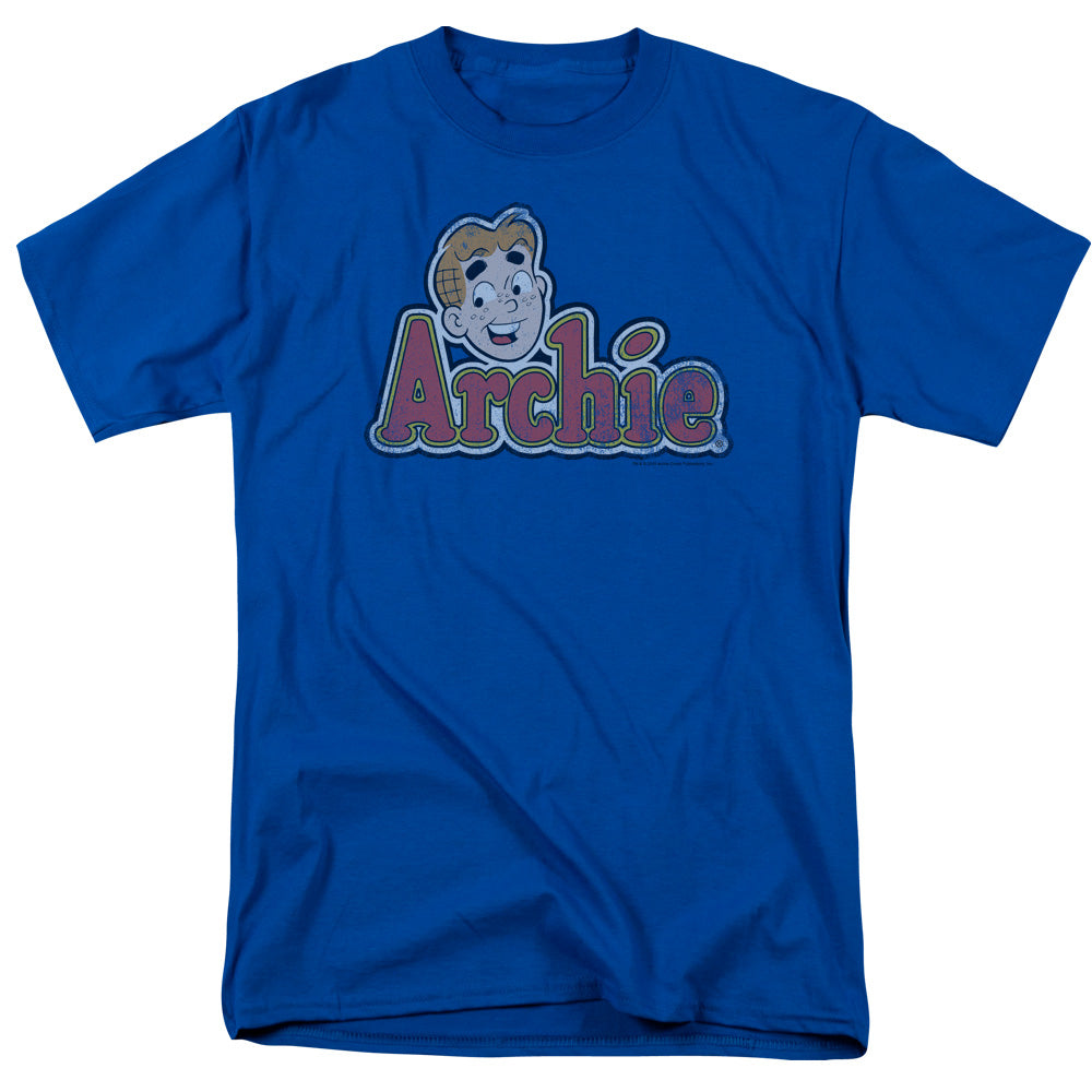 Archie Comics Distressed Archie Logo Mens T Shirt Royal Blue Hoodie, Sweatshirt | CiraTrend.com