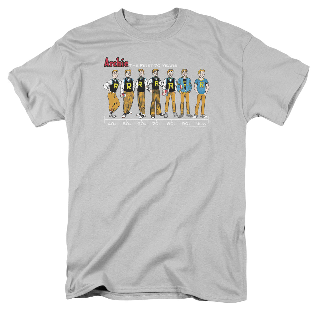 Archie Comics Archie Timeline Mens T Shirt Silver Hoodie, Sweatshirt | CiraTrend.com