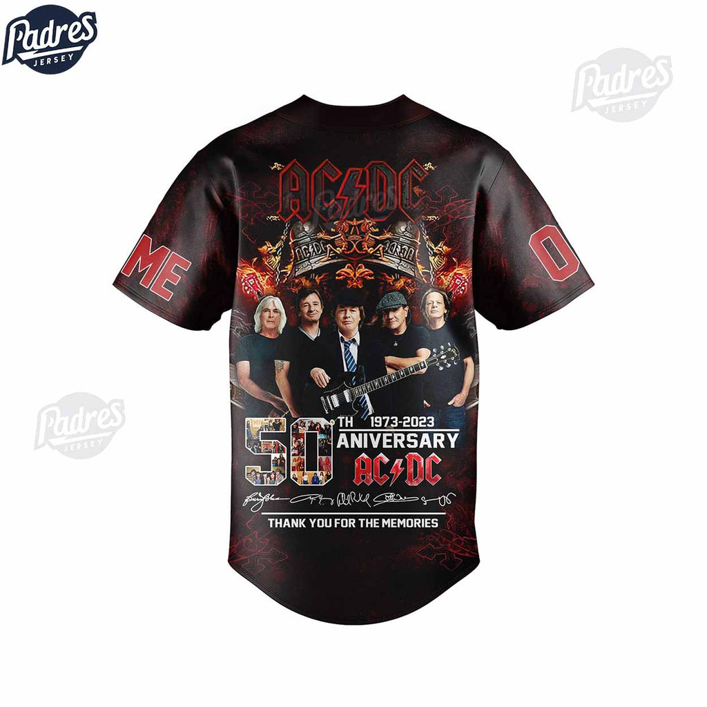 ACDC Anniversary Custom Baseball Jersey Style - Padres Jersey Oasis: Elevate Your Baseball Style Game