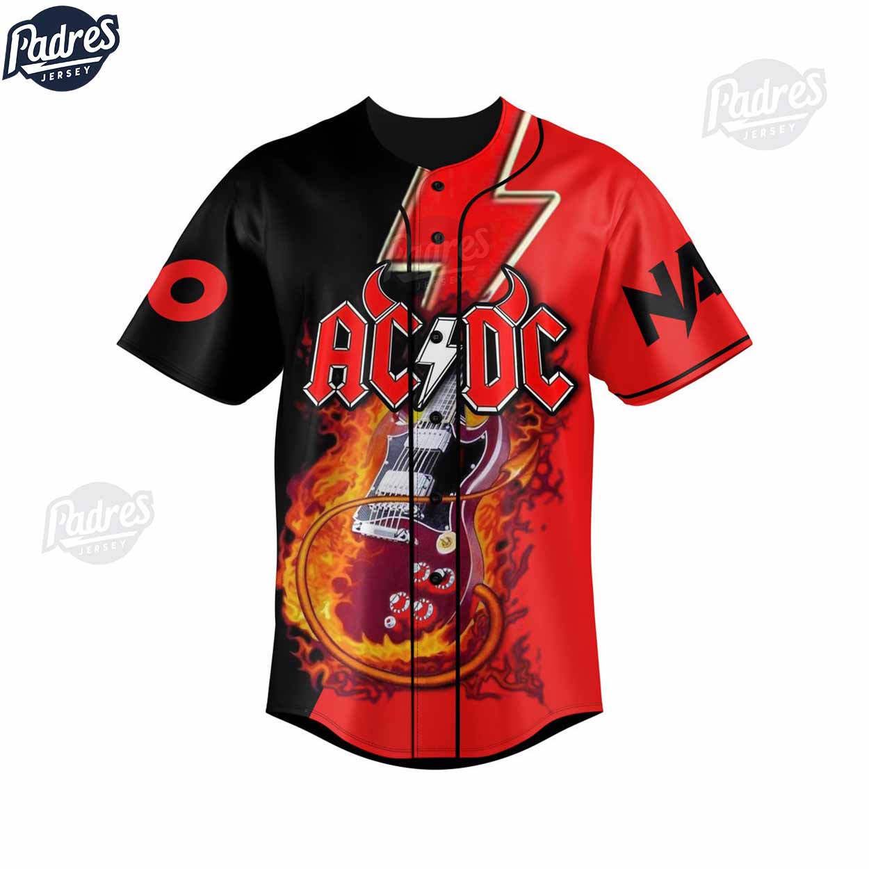 ACDC Hells Bells Custom Baseball Jersey - Padres Jersey Oasis: Elevate Your Baseball Style Game