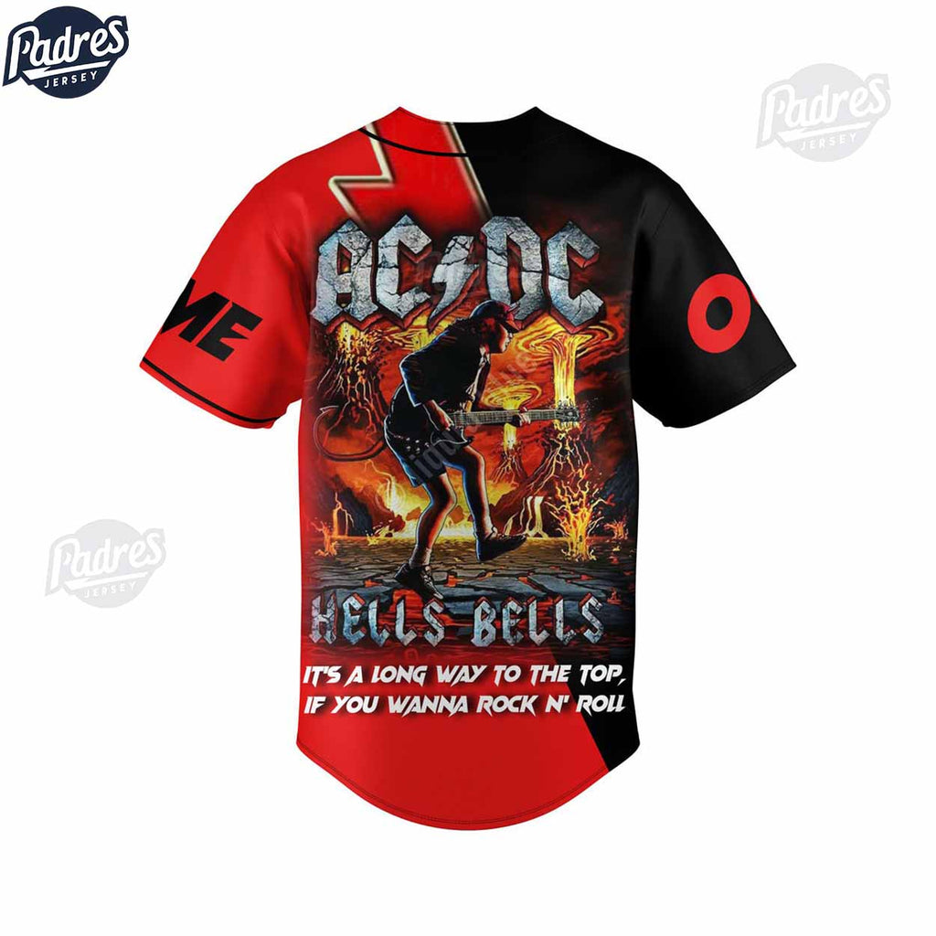 ACDC Hells Bells Custom Baseball Jersey - Padres Jersey Oasis: Elevate Your Baseball Style Game