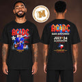 ACDC San Antonio Texas PWR UP Tour Merch Two Sided Unisex T Shirt