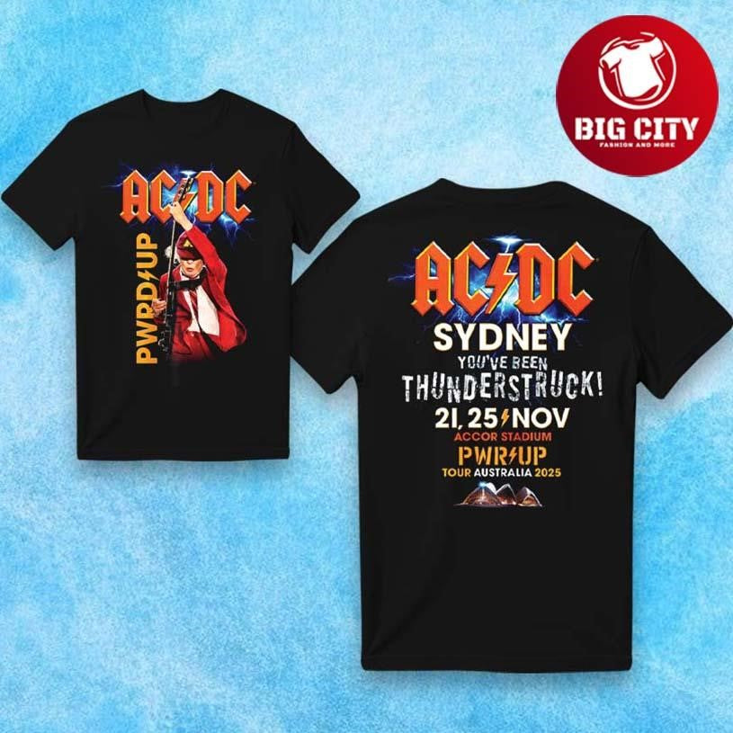 ACDC Sydney November 21-25 2025 Two Sided Shirt