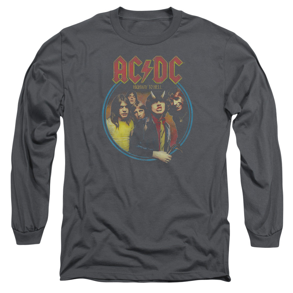 ACDC Highway To Hell Mens Long Sleeve Shirt Charcoal Hoodie, Sweatshirt | CiraTrend.com (Image 2)