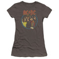 AC/DC Highway To Hell Junior Sheer Cap Sleeve Premium Bella Canvas Womens T Shirt Charcoal Hoodie, Sweatshirt | CiraTrend.com