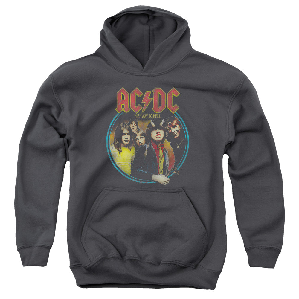 AC/DC Highway To Hell Kids Youth Hoodie Charcoal T-Shirts, Sweatshirt | CiraTrend.com