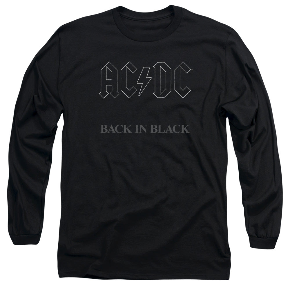 AC/DC Back In Black Mens Long Sleeve Shirt Black Hoodie, Sweatshirt | CiraTrend.com