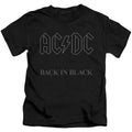 AC/DC Back In Black Juvenile Kids Youth T Shirt Black Hoodie, Sweatshirt | CiraTrend.com