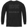 AC DC Back Black Long Sleeve Black T-Shirts, Hoodie, Sweatshirt