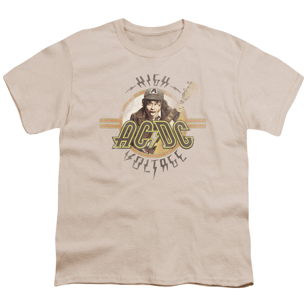 AC/DC High Voltage Kids Youth T Shirt Cream Hoodie, Sweatshirt | CiraTrend.com
