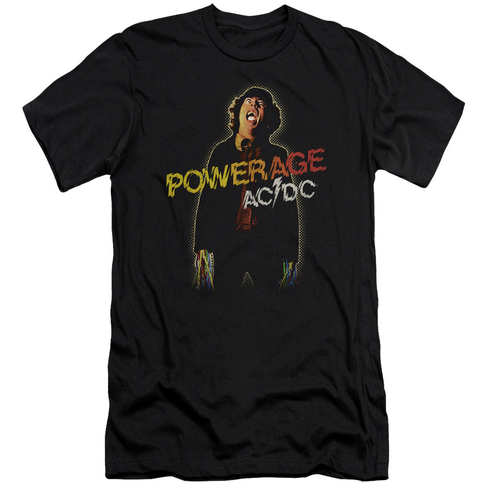 AC/DC Powerage Slim Fit Mens T Shirt Black Hoodie, Sweatshirt | CiraTrend.com
