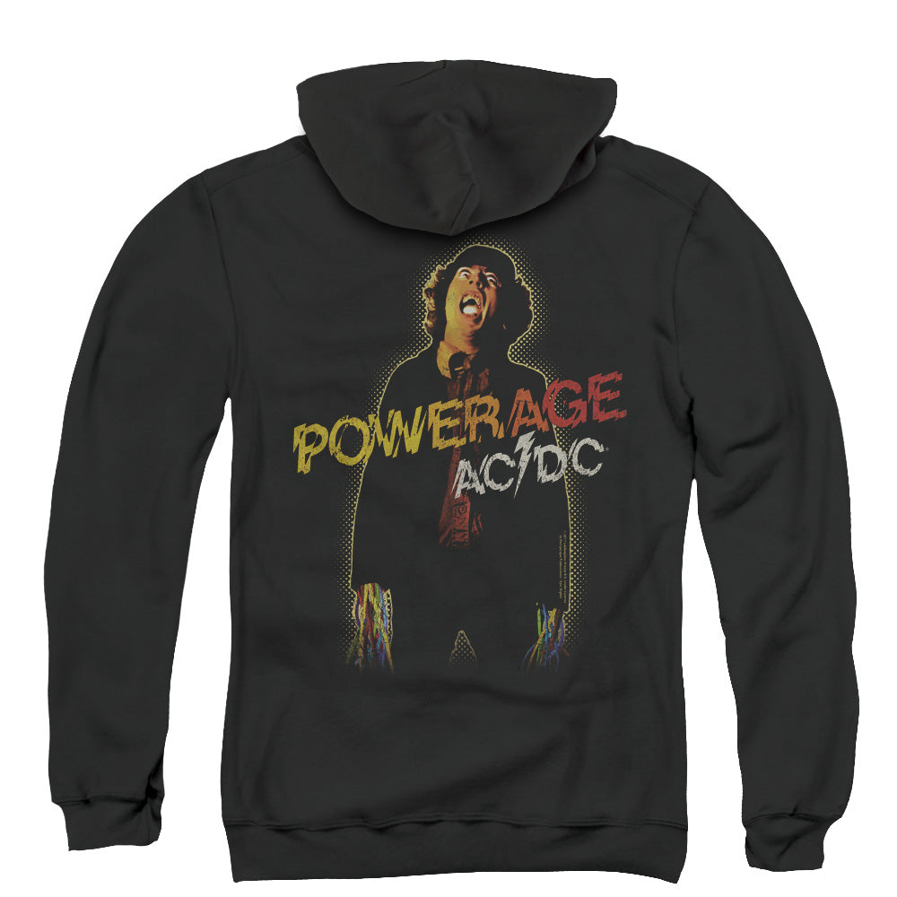 AC/DC Powerage Back Print Zipper Mens Hoodie Black T-Shirts, Sweatshirt | CiraTrend.com (Image 3)