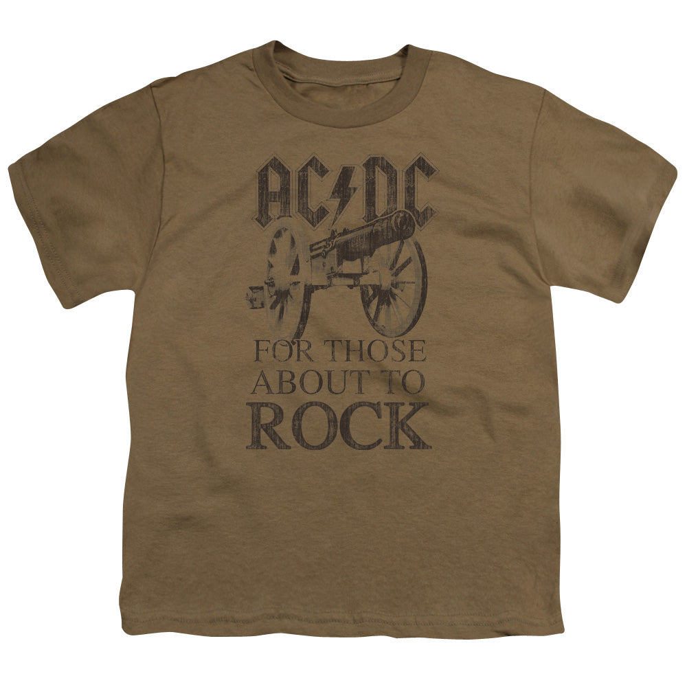AC/DC For Those About To Rock Kids Youth T Shirt Safari Green Hoodie, Sweatshirt | CiraTrend.com