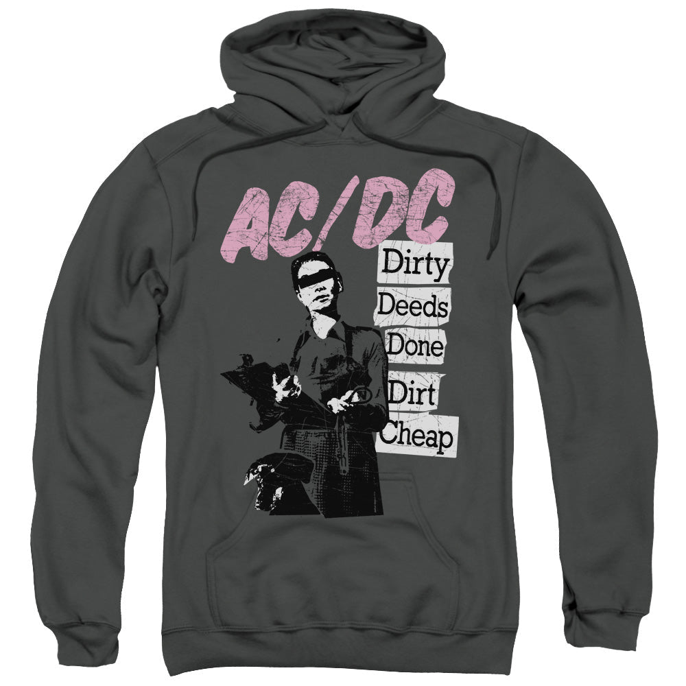 AC/DC Dirty Deeds Mens Hoodie Charcoal T-Shirts, Sweatshirt | CiraTrend.com