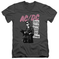 AC/DC Dirty Deeds Mens Slim Fit V-Neck T Shirt Charcoal Hoodie, Sweatshirt | CiraTrend.com