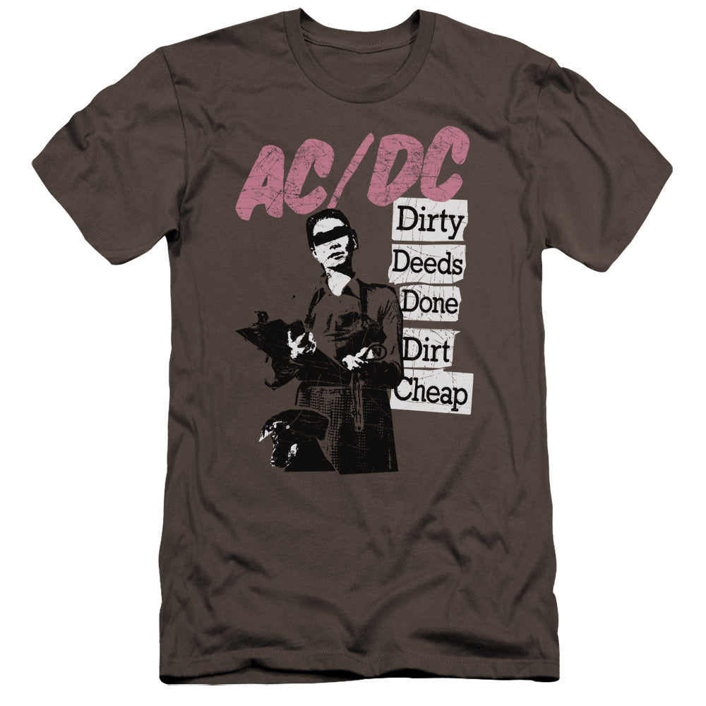 AC/DC Dirty Deeds Premium Bella Canvas Slim Fit Mens T Shirt Charcoal Hoodie, Sweatshirt | CiraTrend.com