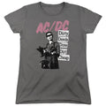 AC/DC Dirty Deeds Womens T Shirt Charcoal Hoodie, Sweatshirt | CiraTrend.com
