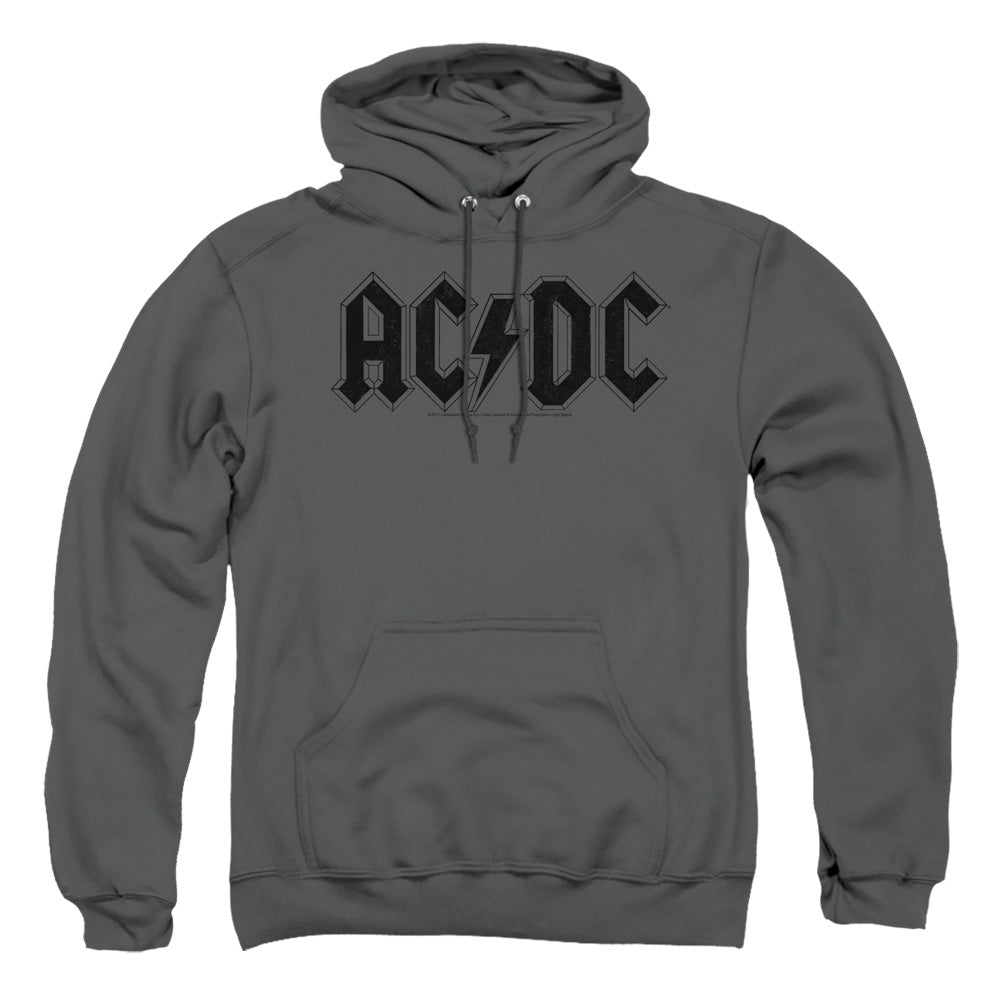 Acdc Worn Logo Mens Hoodie Charcoal T-Shirts, Sweatshirt | CiraTrend.com (Image 3)