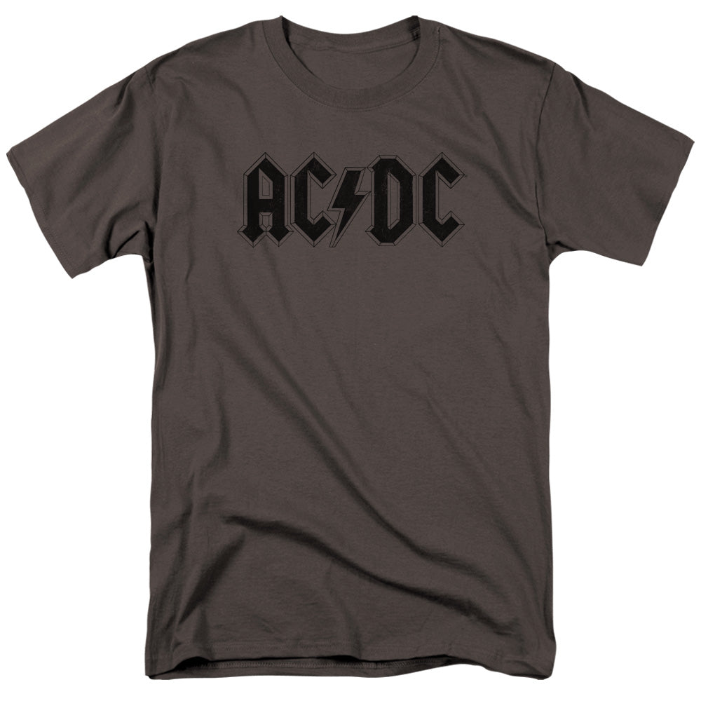 Acdc Worn Logo Mens T Shirt Charcoal Hoodie, Sweatshirt | CiraTrend.com