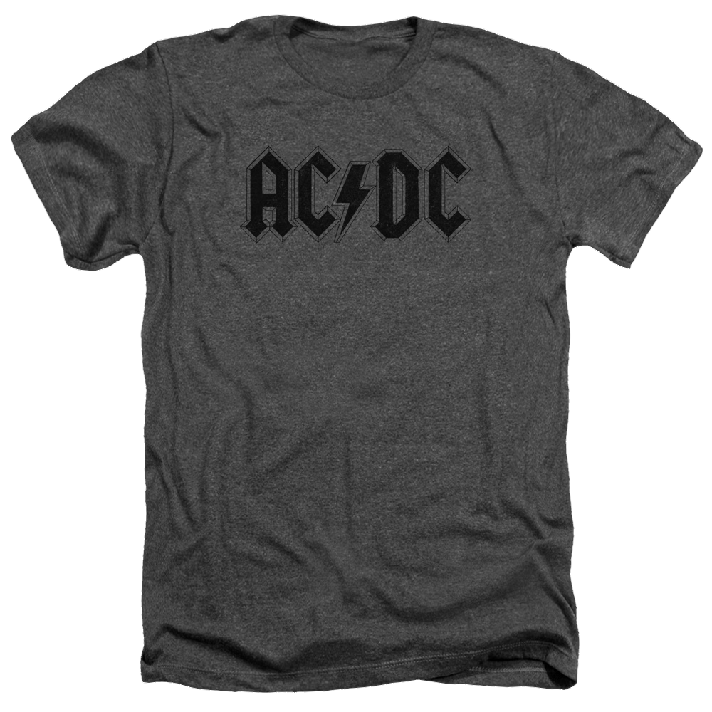 AC/DC Worn Logo - Men's Heather T-Shirt Hoodie, Sweatshirt | CiraTrend.com