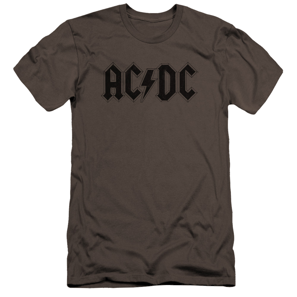 AC/DC Worn Logo - Men's Premium Slim Fit T-Shirt Hoodie, Sweatshirt | CiraTrend.com