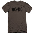AC/DC Worn Logo Premium Bella Canvas Slim Fit Mens T Shirt Charcoal Hoodie, Sweatshirt | CiraTrend.com