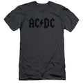AC/DC Worn Logo Slim Fit Mens T Shirt Charcoal Hoodie, Sweatshirt | CiraTrend.com