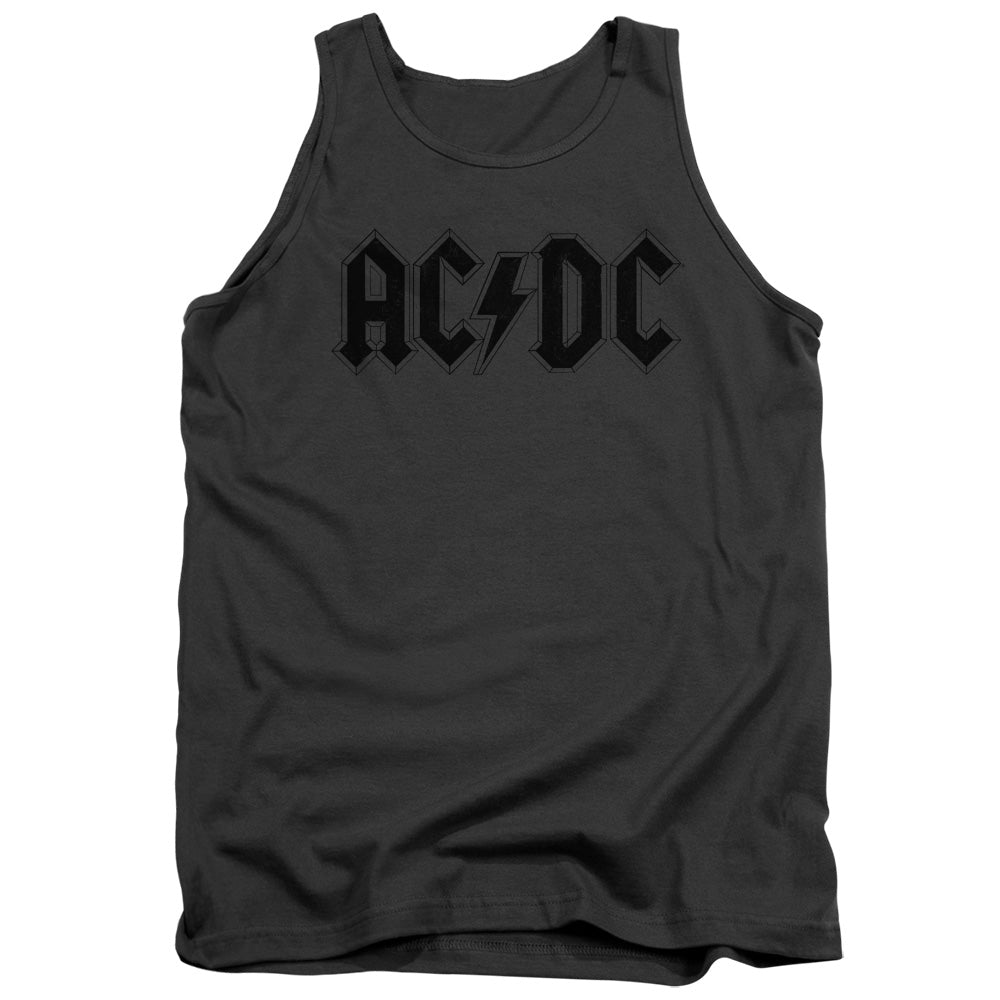 AC/DC Worn Logo Mens Tank Top Shirt Charcoal Hoodie, Sweatshirt | CiraTrend.com