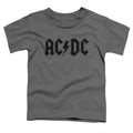 AC/DC Worn Logo Toddler Kids Youth T Shirt Charcoal Hoodie, Sweatshirt | CiraTrend.com