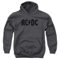 AC/DC Worn Logo - Youth Hoodie (Ages 8-12) T-Shirts, Sweatshirt | CiraTrend.com