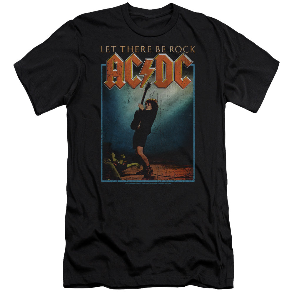 ACDC Let There Be Rock Premium Bella Canvas Slim Fit Mens T Shirt Black Hoodie, Sweatshirt | CiraTrend.com (Image 2)