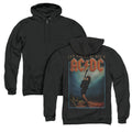 AC/DC Let There Be Rock Back Print Zipper Mens Hoodie Black T-Shirts, Sweatshirt | CiraTrend.com (Image 1)