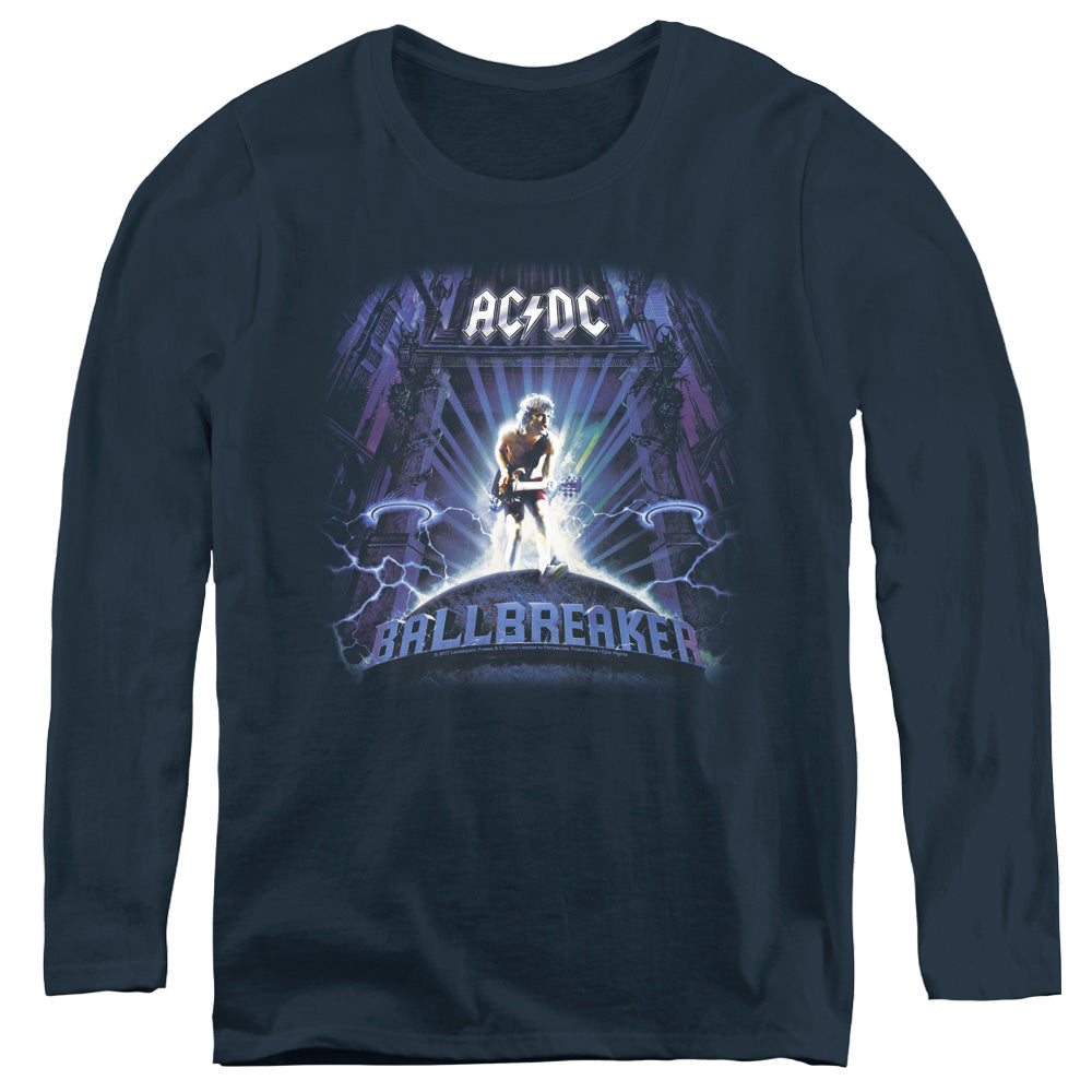 AC/DC Ballbreaker Womens Long Sleeve Shirt Navy Blue Hoodie, Sweatshirt | CiraTrend.com