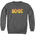 AC/DC Logo Mens Crewneck Sweatshirt Charcoal T-Shirts, Hoodie | CiraTrend.com