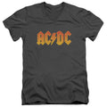 AC/DC Logo Mens Slim Fit V-Neck T Shirt Charcoal Hoodie, Sweatshirt | CiraTrend.com