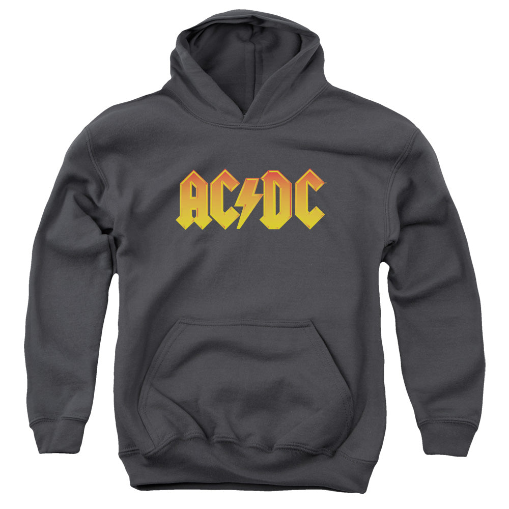 AC/DC Logo Kids Youth Hoodie Charcoal T-Shirts, Sweatshirt | CiraTrend.com