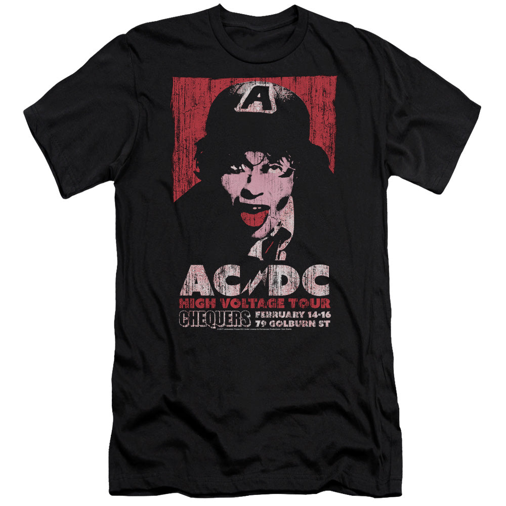 ACDC High Voltage Live 1975 Hbo Premium Bella Canvas Slim Fit Mens T Shirt Black Hoodie, Sweatshirt | CiraTrend.com (Image 1)