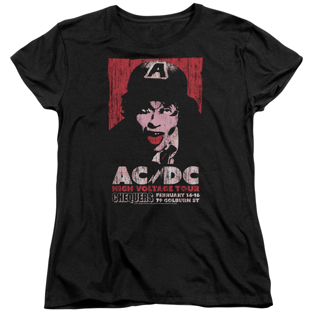 AC/DC High Voltage Live 1975 Womens T Shirt Black Hoodie, Sweatshirt | CiraTrend.com