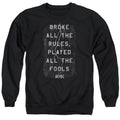 AC/DC Struck Mens Crewneck Sweatshirt Black T-Shirts, Hoodie | CiraTrend.com