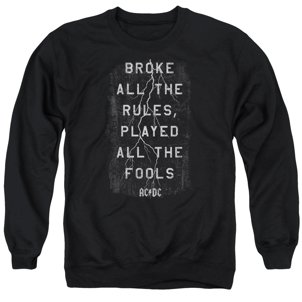 AC/DC Struck Mens Crewneck Sweatshirt Black T-Shirts, Hoodie | CiraTrend.com