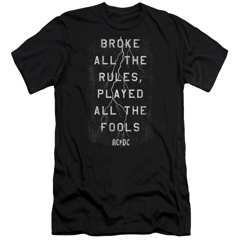 AC/DC Struck - Men's Premium Slim Fit T-Shirt Hoodie, Sweatshirt | CiraTrend.com