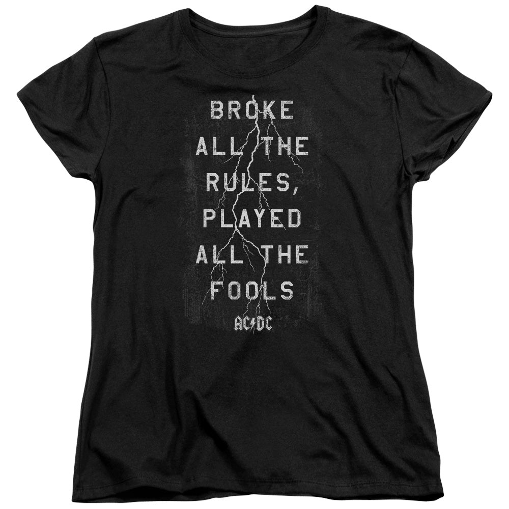 AC/DC Struck Womens T Shirt Black Hoodie, Sweatshirt | CiraTrend.com