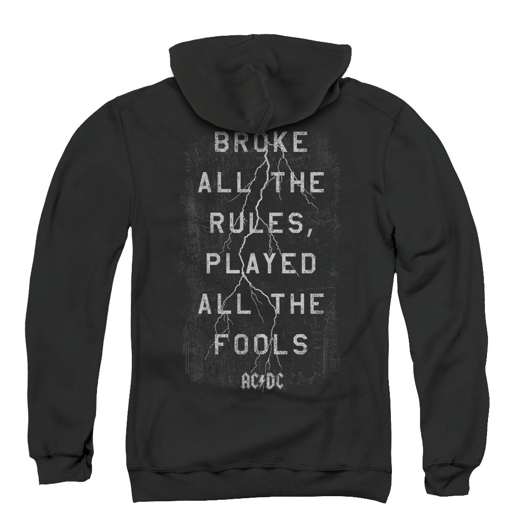 AC/DC Struck Back Print Zipper Mens Hoodie Black T-Shirts, Sweatshirt | CiraTrend.com (Image 3)