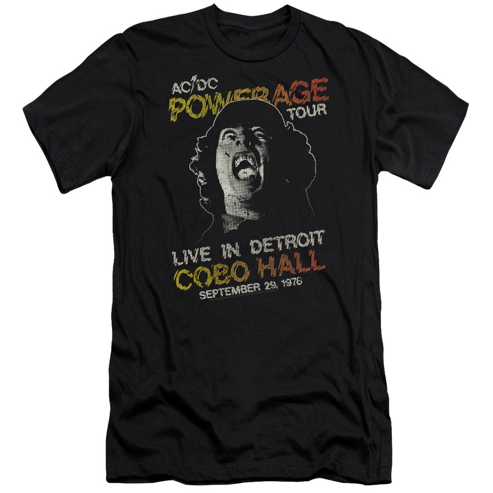 AC/DC Powerage Tour Slim Fit Mens T Shirt Black Hoodie, Sweatshirt | CiraTrend.com